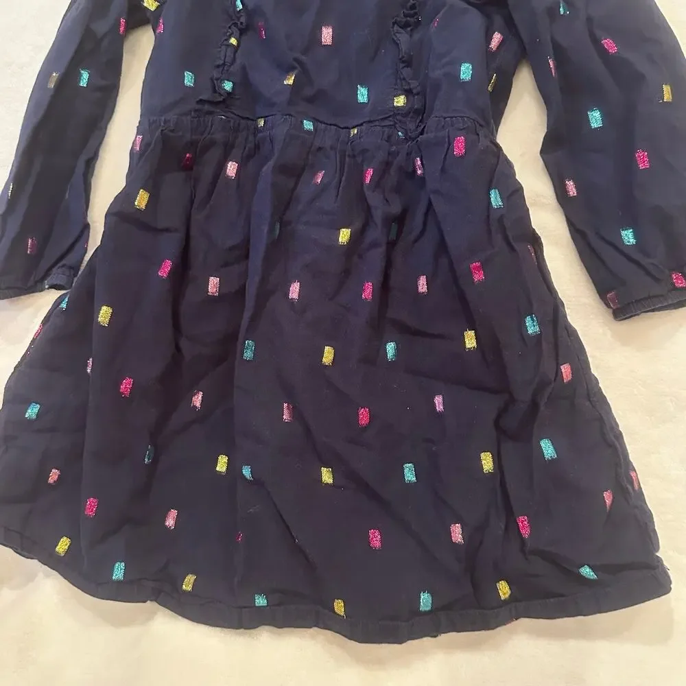 Baby Gap Metallic Dot Dress sz 5 Long Sleeve Dress